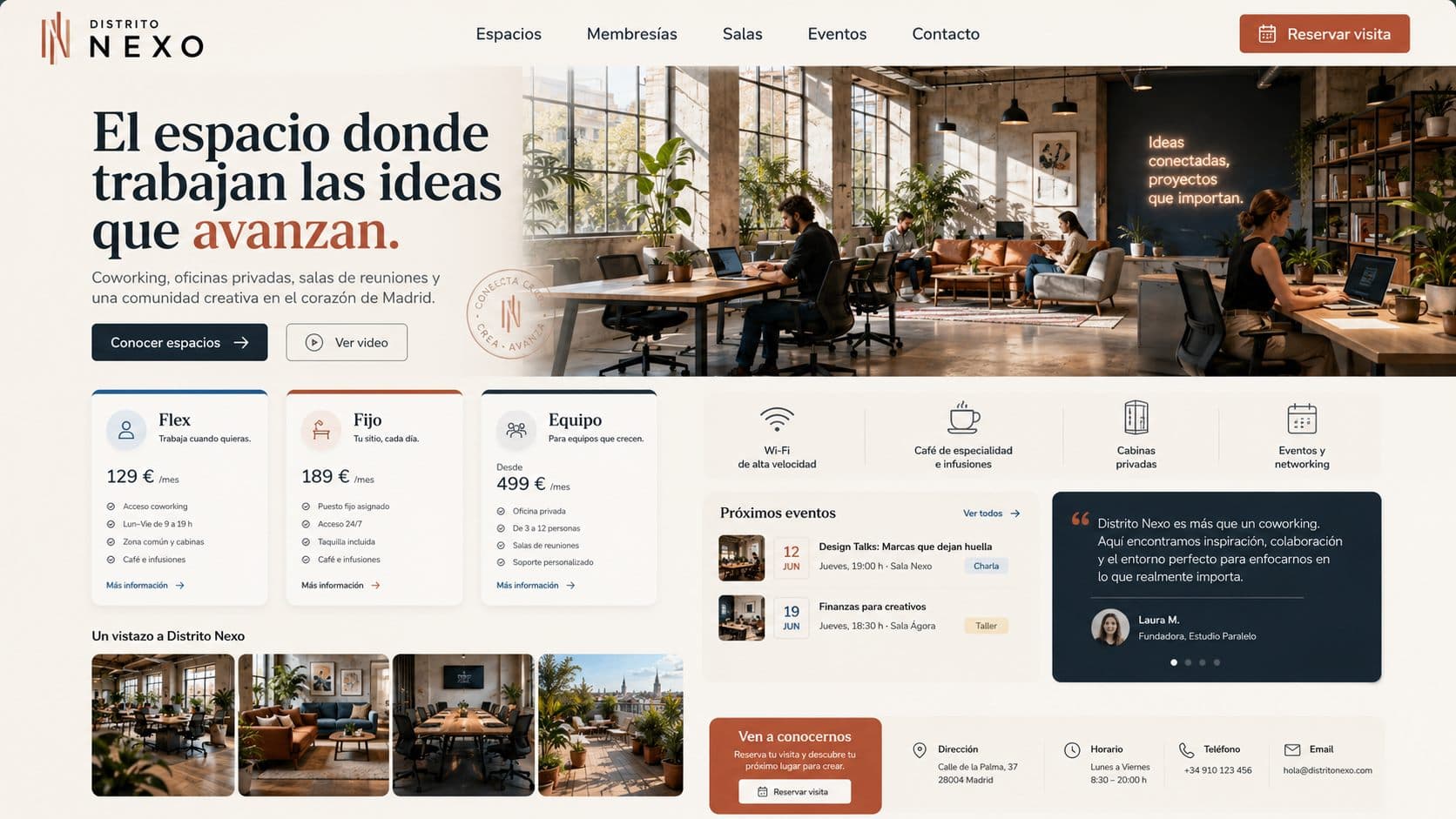 Coworking space site